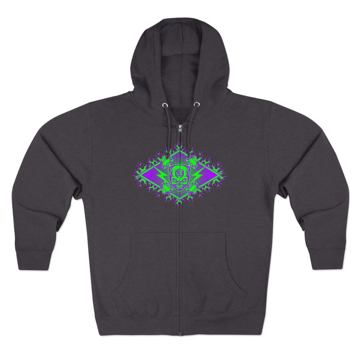 CG SERPENT SLAYER PURPLE GREEN /READY FOR WAR ZIP UP