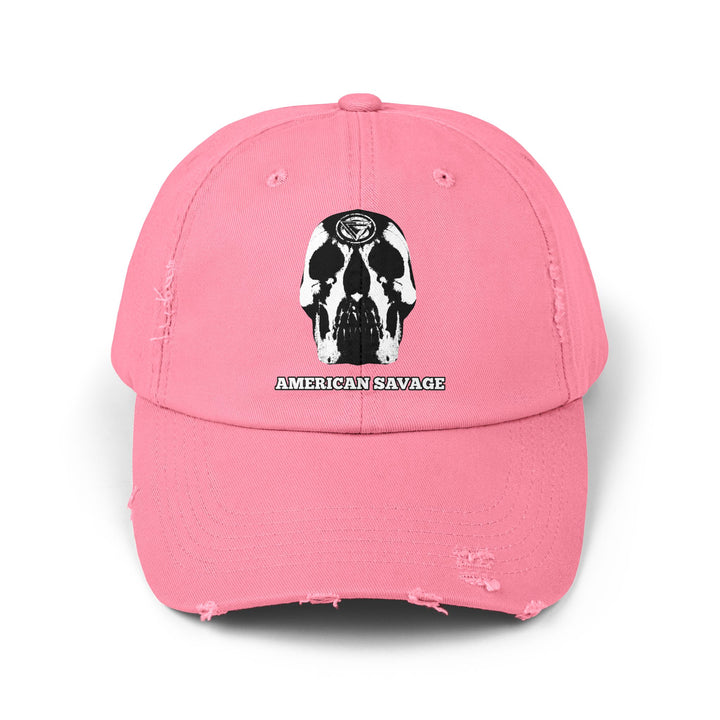 CG SKULL WHITE /AMERICAN SAVAGE CAP