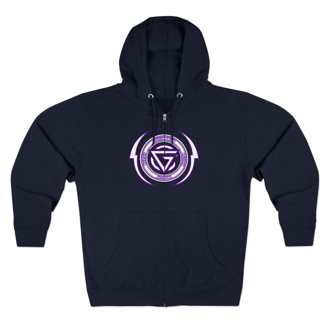 RIDE THE LIGHTNING  PURPLE WHITE /LIFT OR DIE ZIP UP