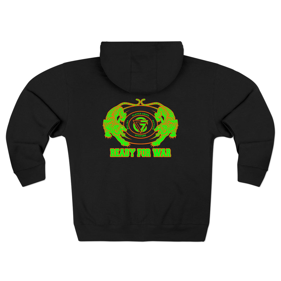 CG TIGER VS TIGER GREEN ORANGE /READY FOR WAR ZIP UP