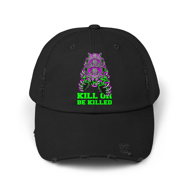 CG LEAPOARD PURPLE GREEN /KILL OR BE KILLED CAP