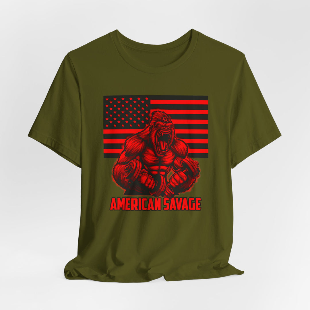 CG MAC ALPHA APE RED BLACK  /AMERICAN SAVAGE