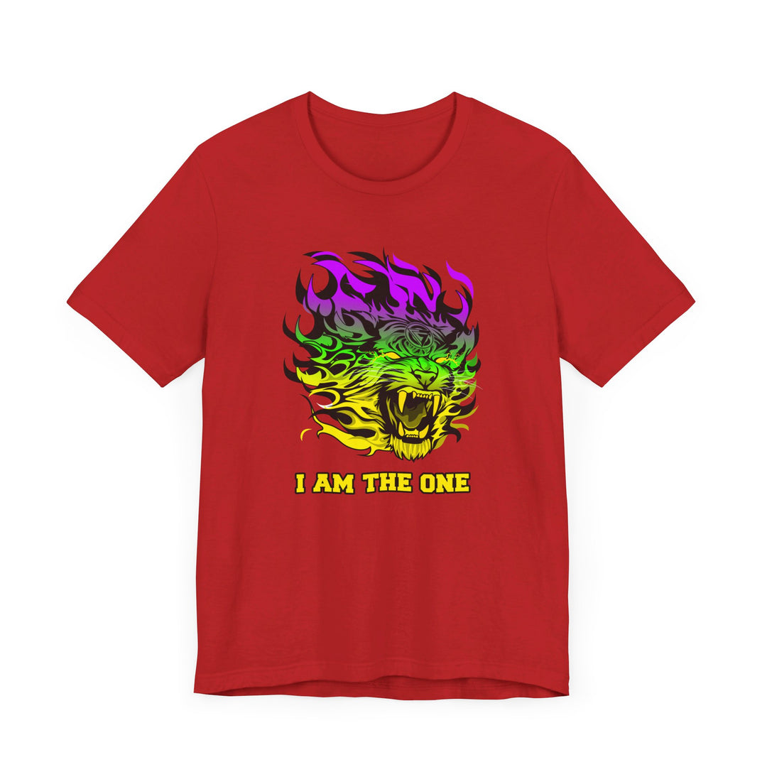 TIGER FLAME YELLOW GREEN PURPLE FADE/I AM THE ONE