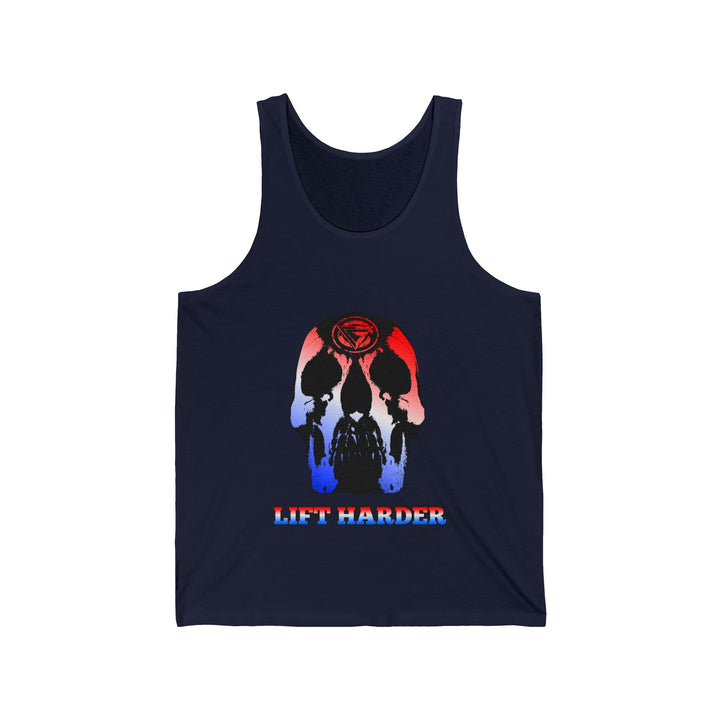 SKULLATOR TANK RED WHITE BLUE /LIFT HARDER