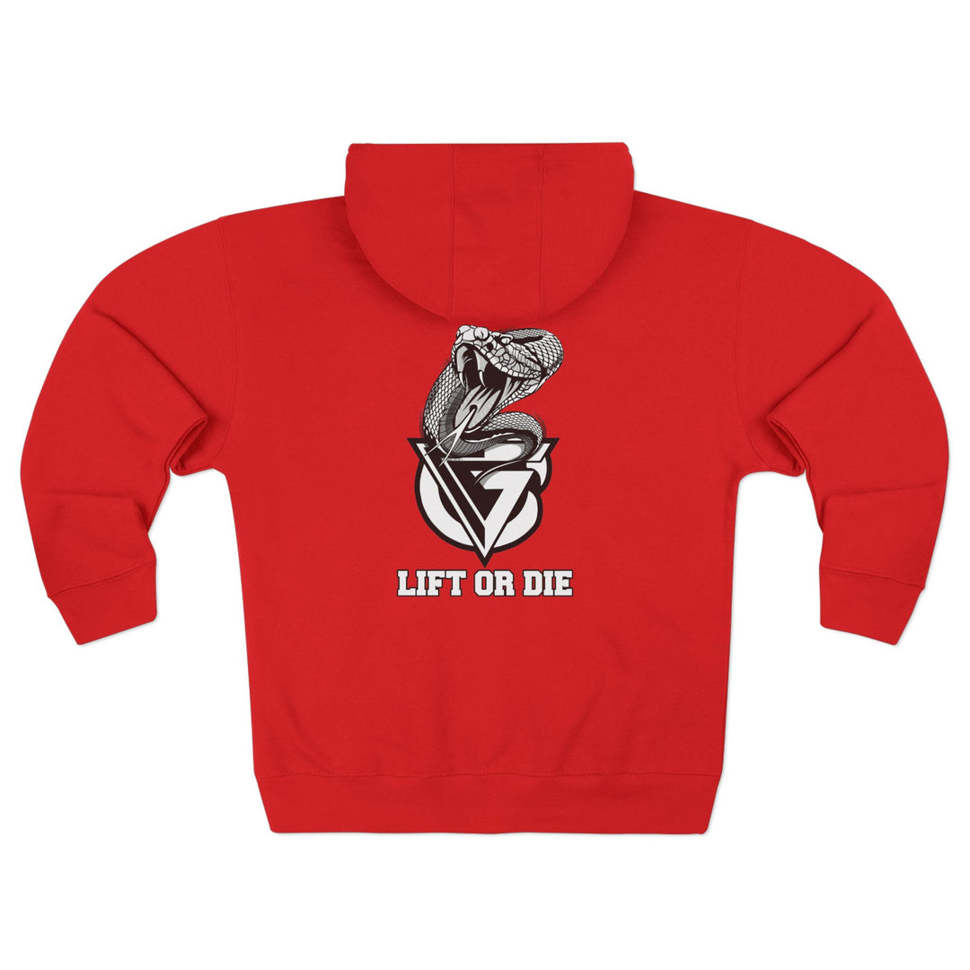 WICKED VIPER BLACK WHITE /LIFT OR DIE ZIP UP