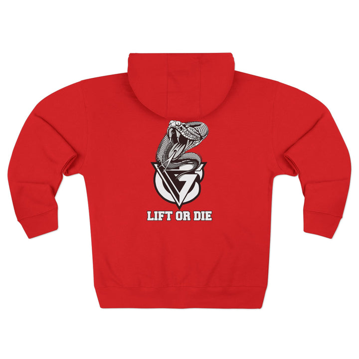 WICKED VIPER BLACK WHITE /LIFT OR DIE ZIP UP