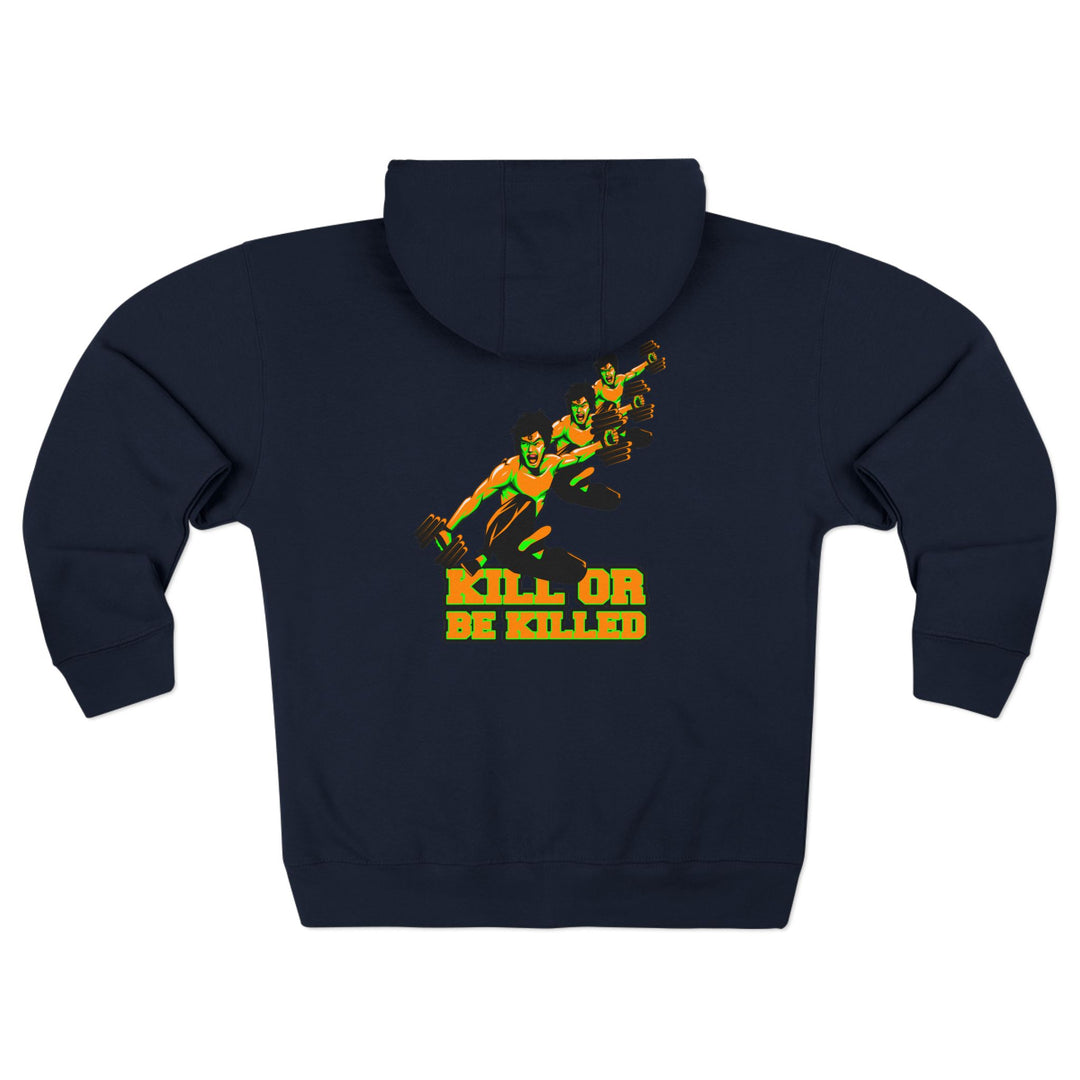 CG LIFT KICK ORANGE GREEN/KILL OR BE KILLED ZIP UP