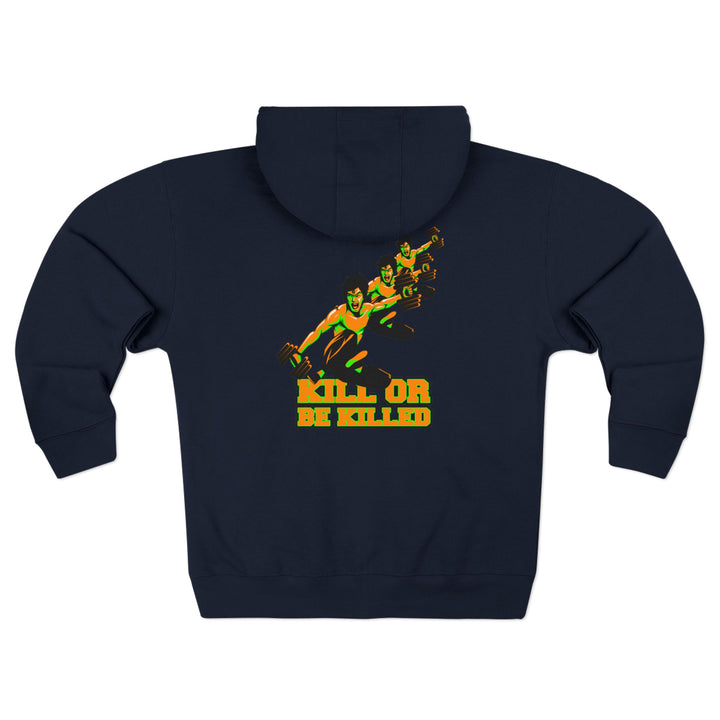 CG LIFT KICK ORANGE GREEN/KILL OR BE KILLED ZIP UP