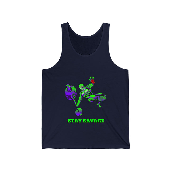 MAC-JUMP PURPLE GREEN TANK/ READY FOR WAR