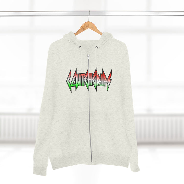 CG SKULL RED WHITE GREEN /READY FOR WAR ZIP UP