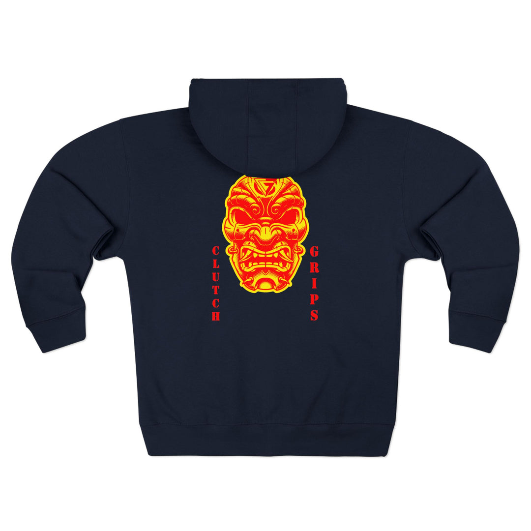 CG SAMURAI MASK ORANGE GOLD /CLUTCHGRIPS ZIP UP