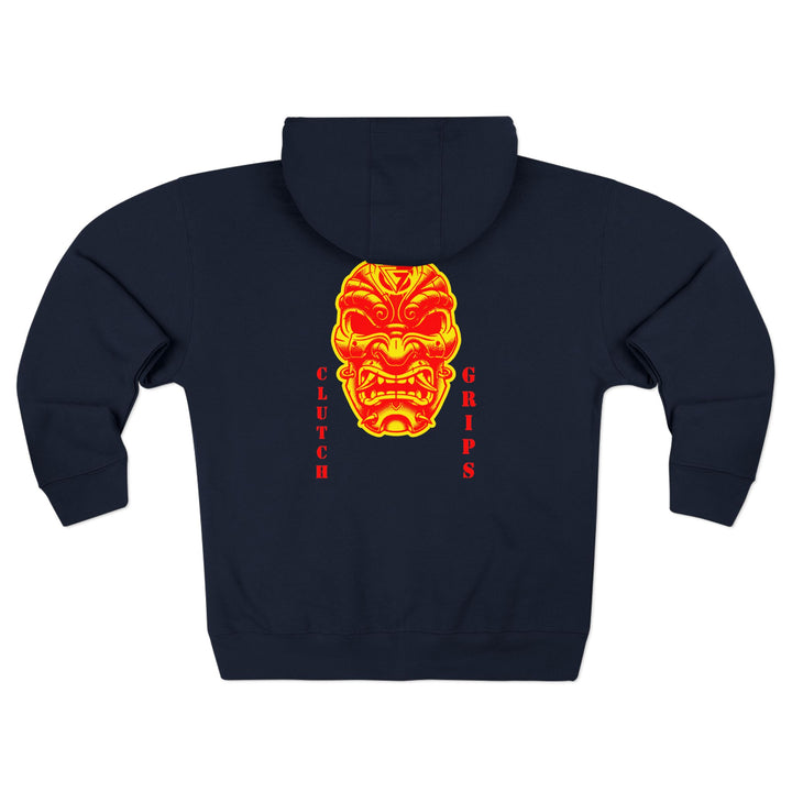 CG SAMURAI MASK ORANGE GOLD /CLUTCHGRIPS ZIP UP