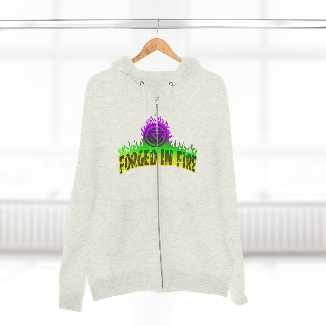 CG LIFT KICK YELLOW GREEN PURPLE FADE/WELCOME TO THE JUNGLE ZIP UP