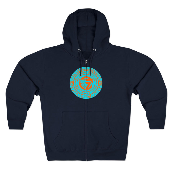 CG BIG MAC CHIEF AQUA ORANGE/CONQUER ZIP UP
