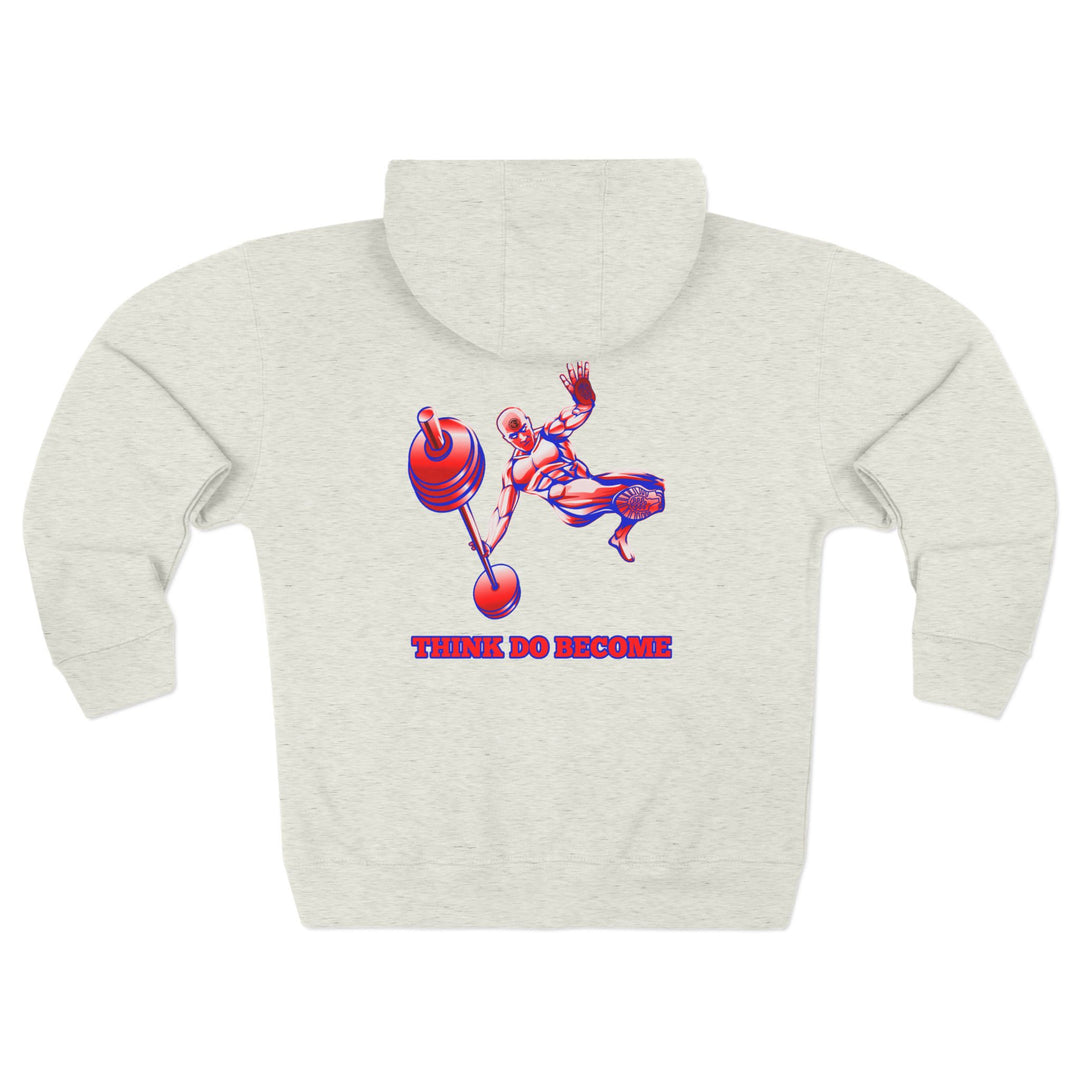 CG MAC JUMP RED WHITE BLUE /THINK DO BECOME ZIP UP