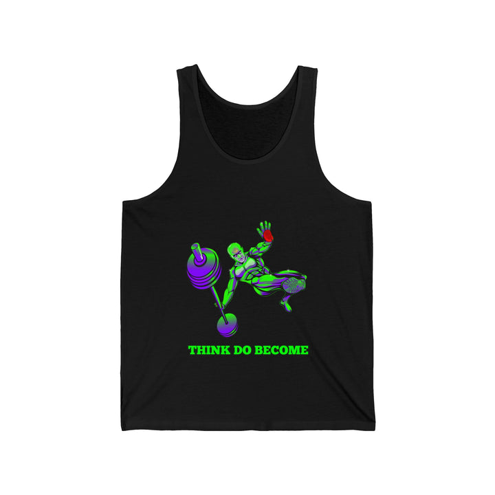 MAC-JUMP PURPLE GREEN TANK/ THINK DO BECOME