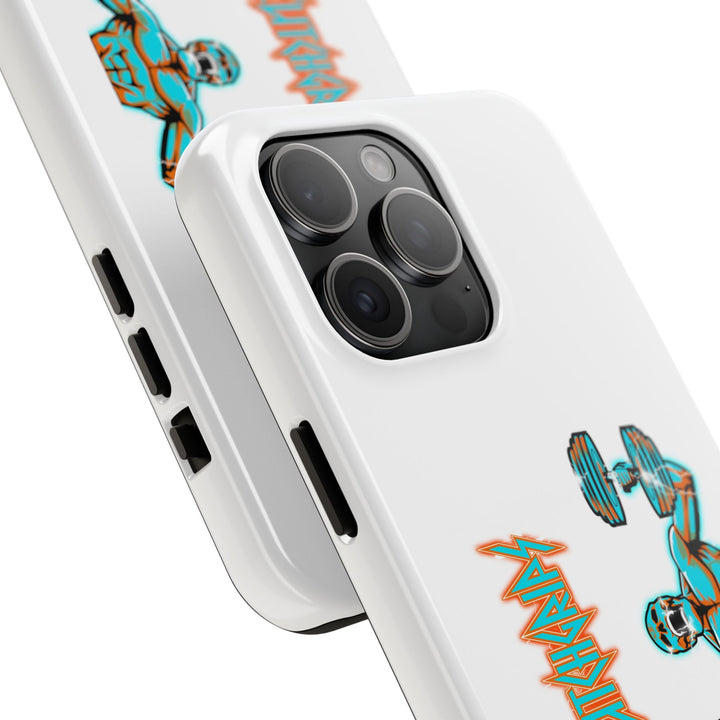 RIDE THE LIGHTNING MIAMI COLORS AQUA ORANGE PHONE CASE/CLUTCHGRIPS