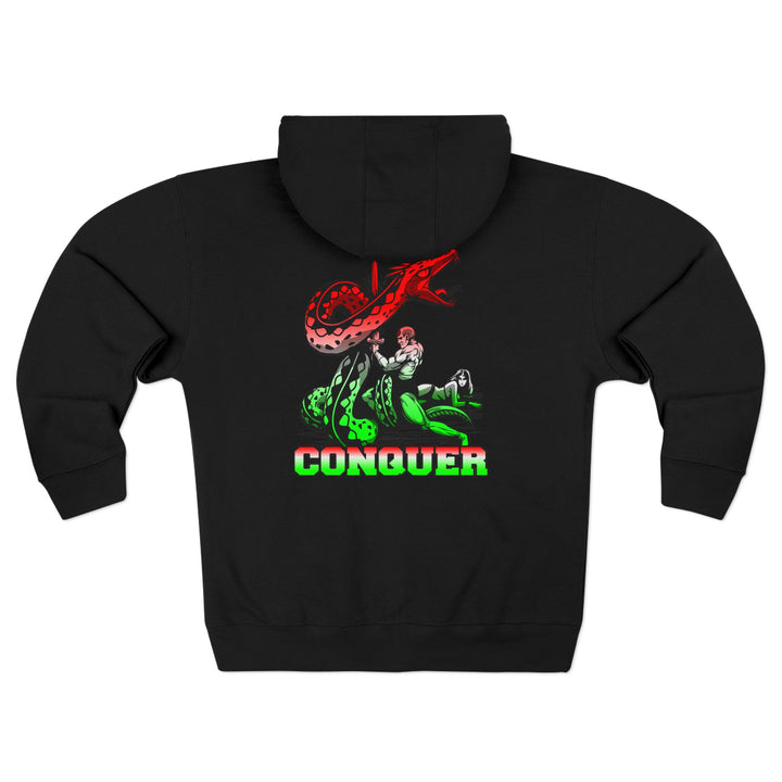 CG SERPENT SLAYER RED WHITE GREEN FADE /CONQUER ZIP UP