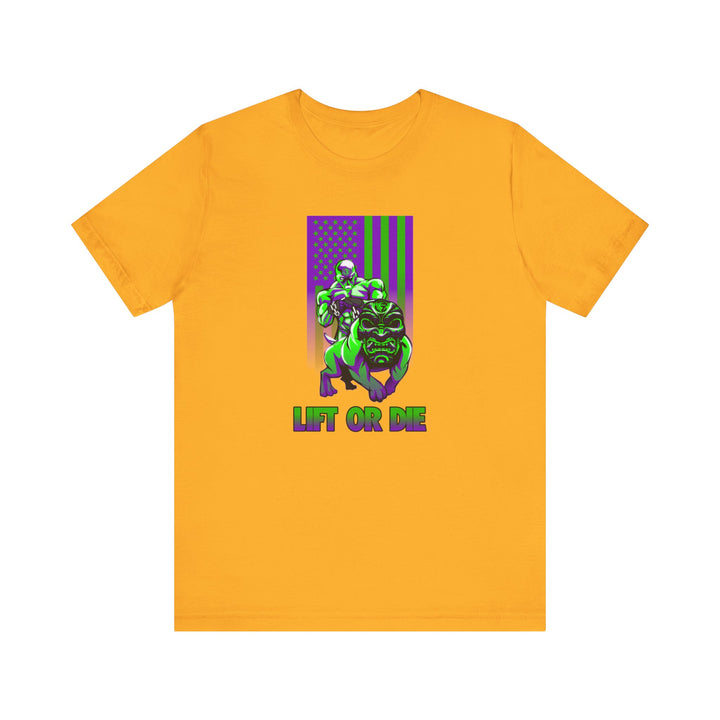 ANGRY DOG PURPLE GREEN FLAG/LIFT OR DIE