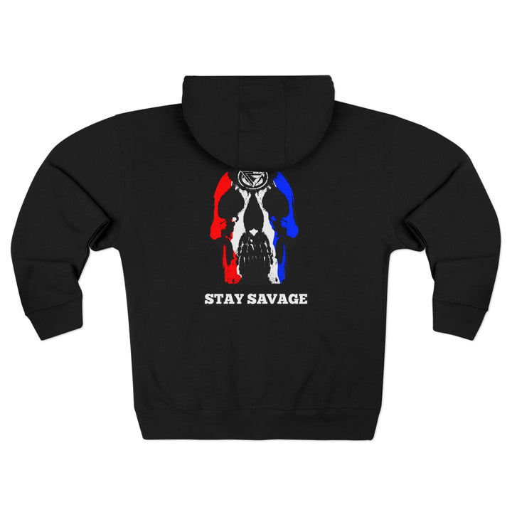 CG SKULL RED WHITE BLUE/STAY SAVAGE ZIP UP