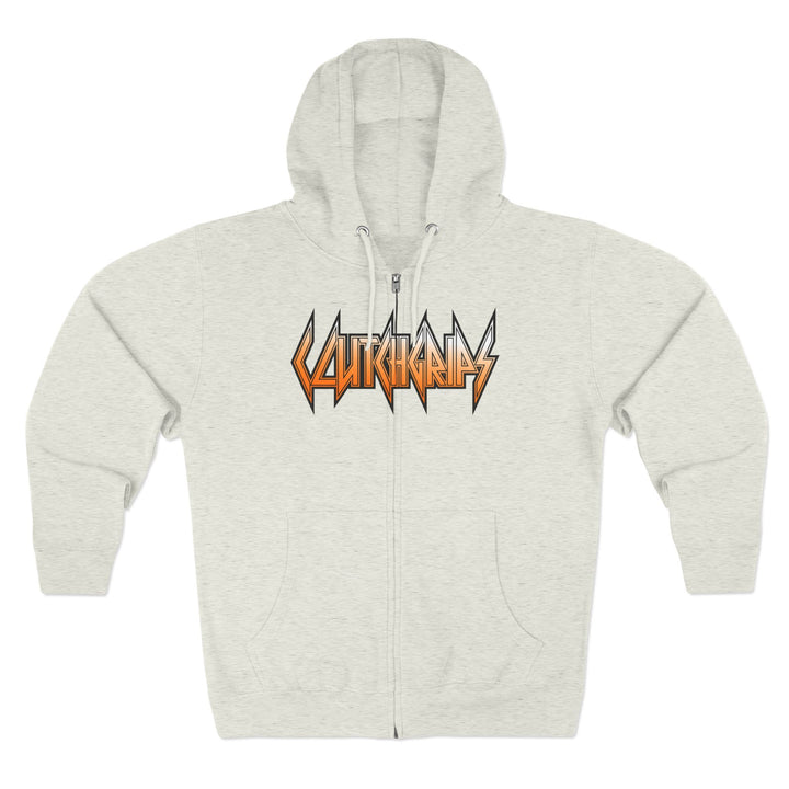 CG SKULLATOR SGL BELL DRAGON TIGER ORANGE WHITE  FADE /READY FOR WAR ZIP UP