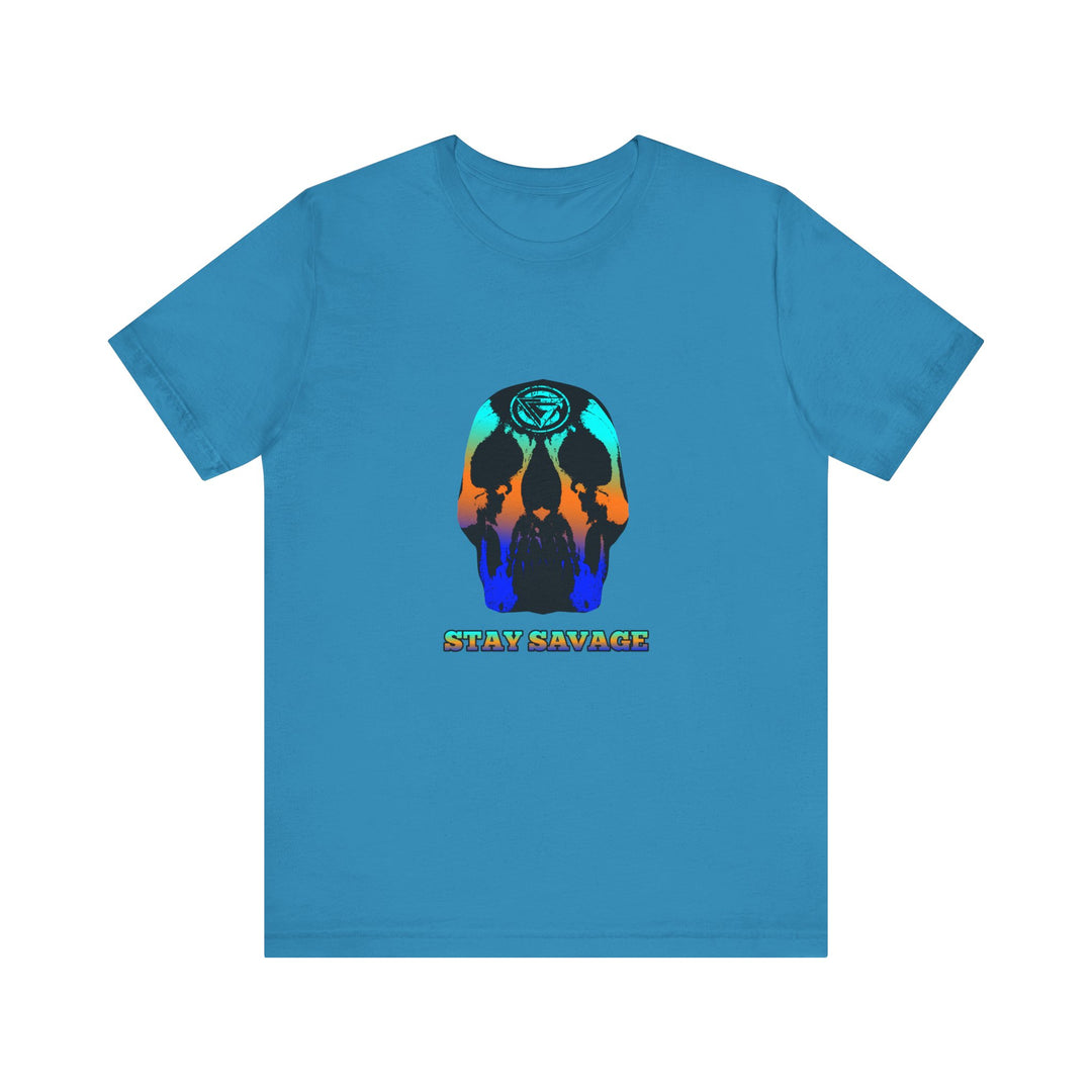 SKULLATOR BLUE ORANGE AQUA  /STAY SAVAGE