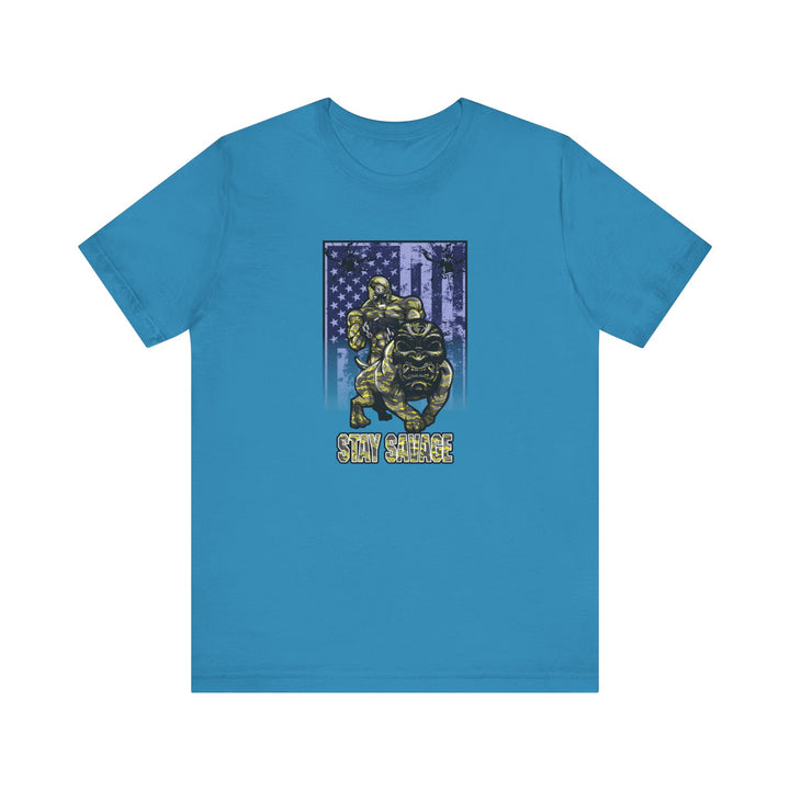 ANGRY DOG YELLOW CAMO FLAG/STAY SAVAGE