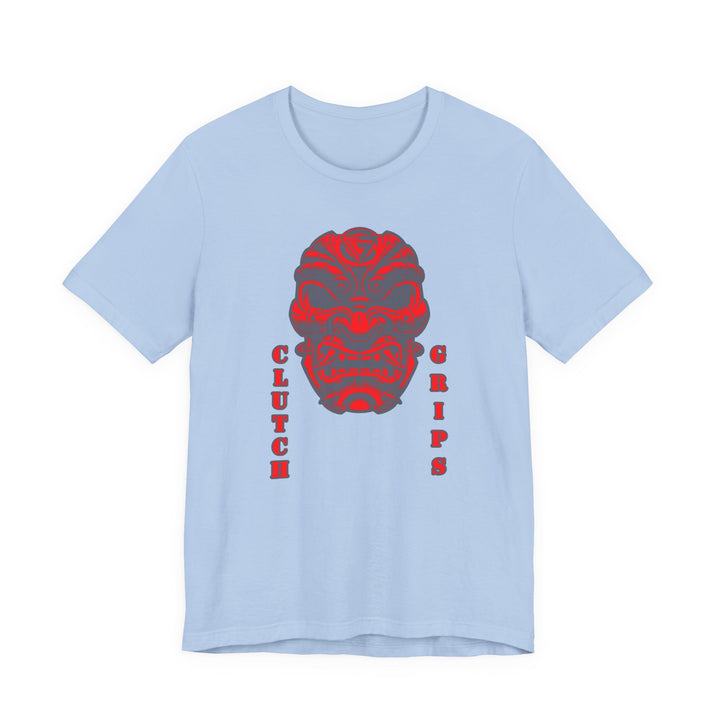 CG SAMURAI MASK GREY RED/CLUTCH GRIPS