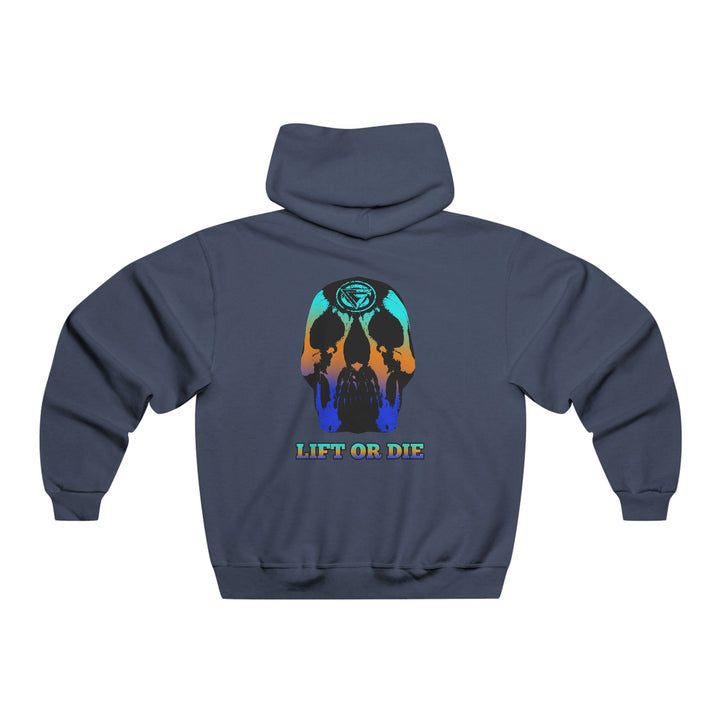 SKULLATOR-BLUE ORANGE AQUA FADE/LIFT OR DIE