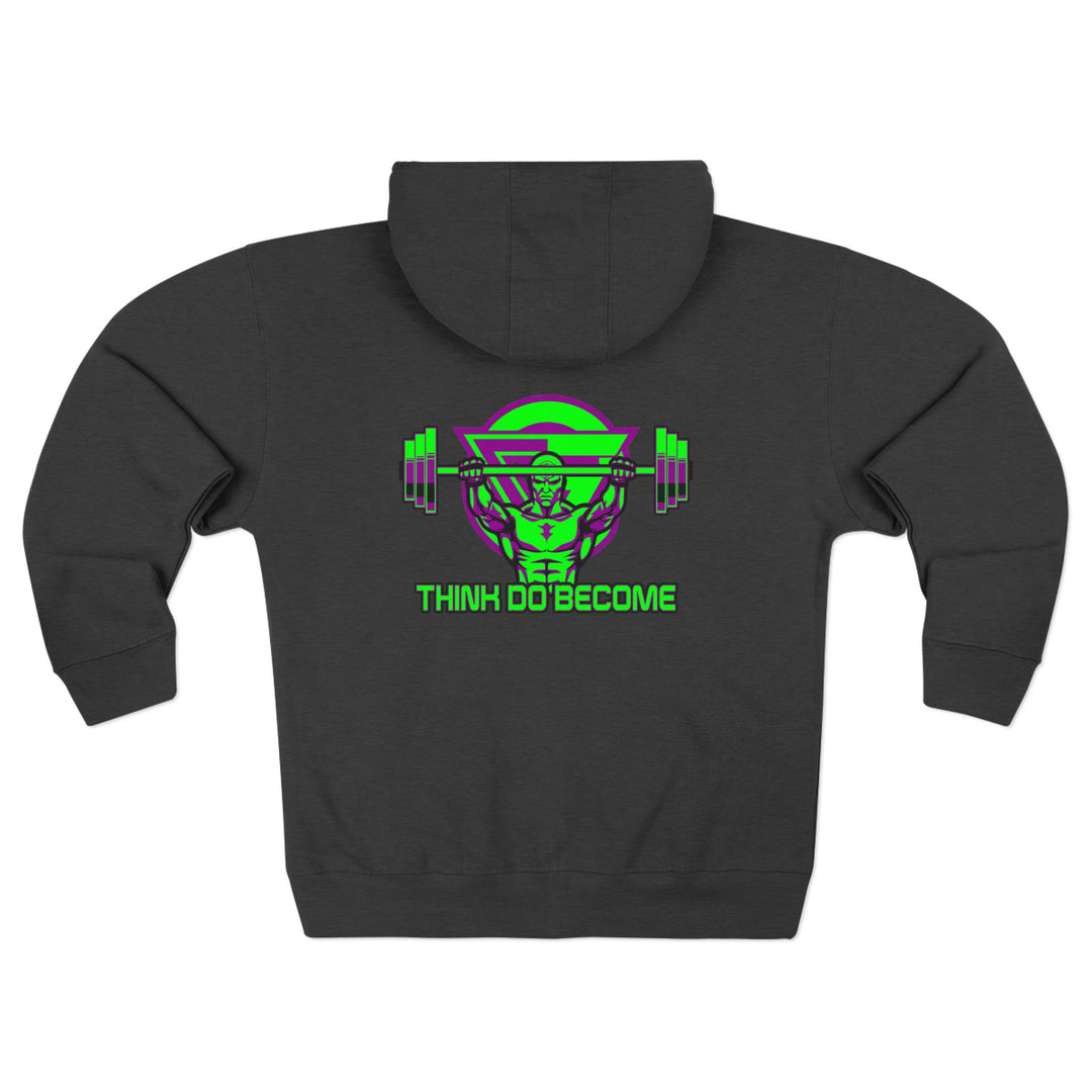 ENTER THE MAC PURPLE GREEN/THINK DO BECOME ZIP UP