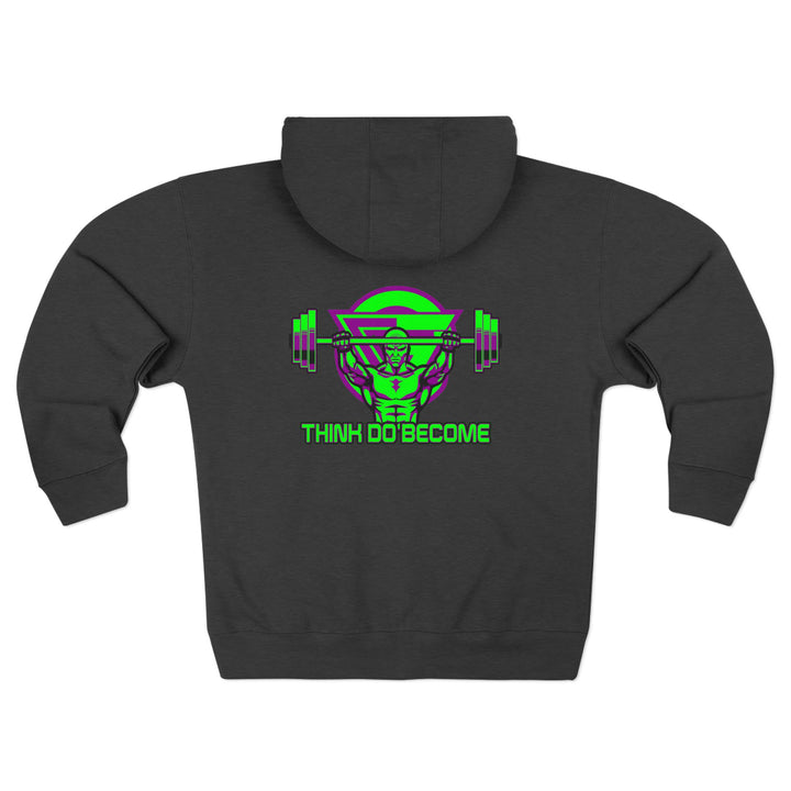 ENTER THE MAC PURPLE GREEN/THINK DO BECOME ZIP UP