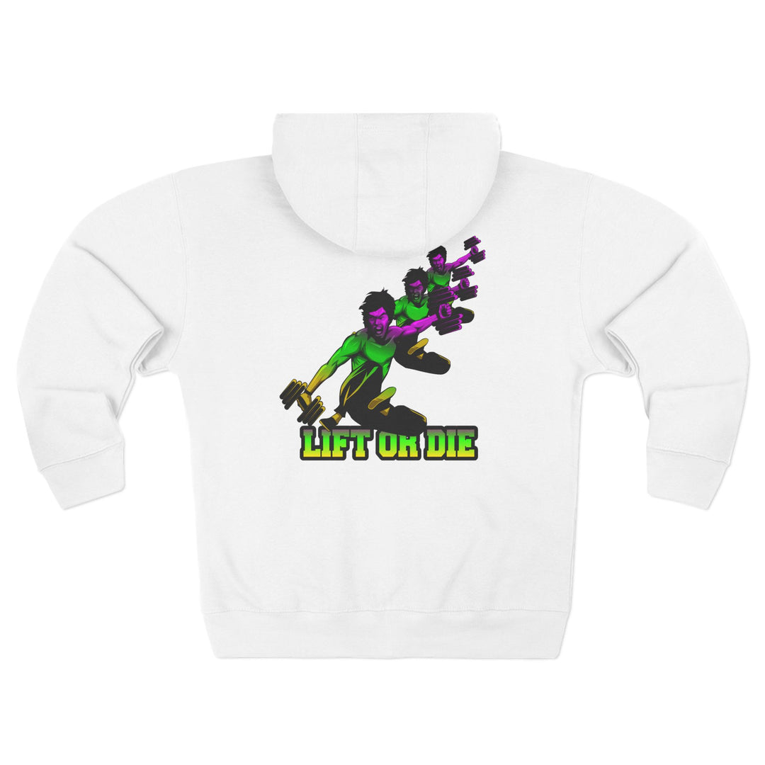 CG LIFT KICK YELLOW GREEN PURPLE FADE/LIFT OR DIE ZIP UP
