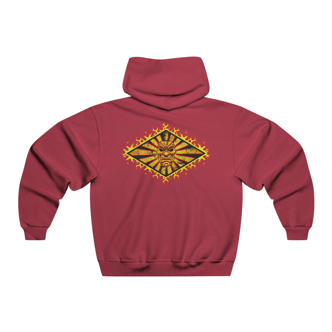 DIAMOND FIRE MASK/RED BLK YELLOW FIRE