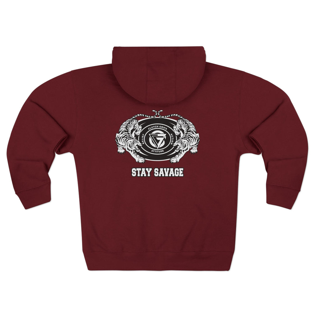CG TIGER VS TIGER WHITE BLACK /STAY SAVAGE ZIP UP