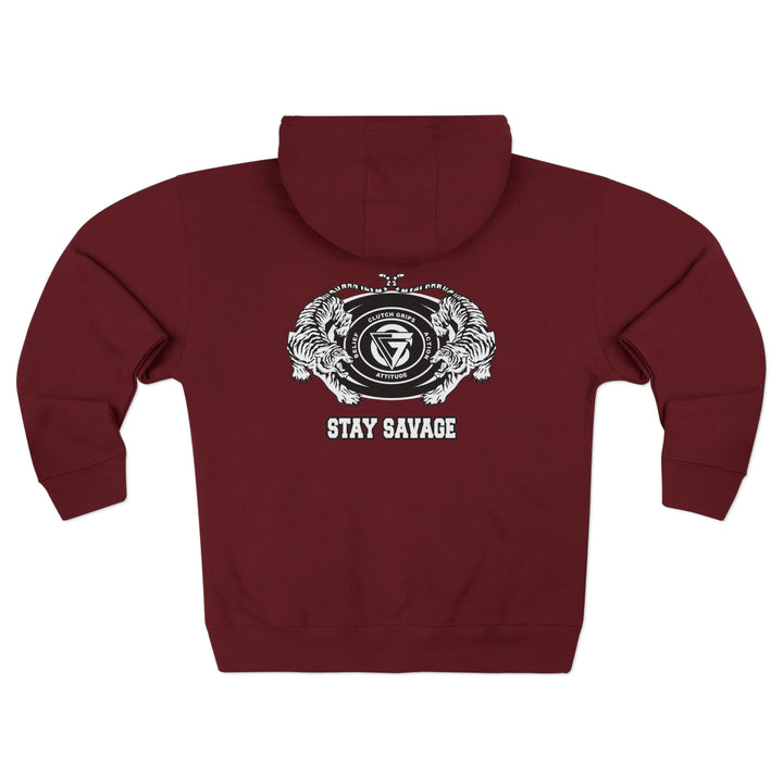 CG TIGER VS TIGER WHITE BLACK /STAY SAVAGE ZIP UP