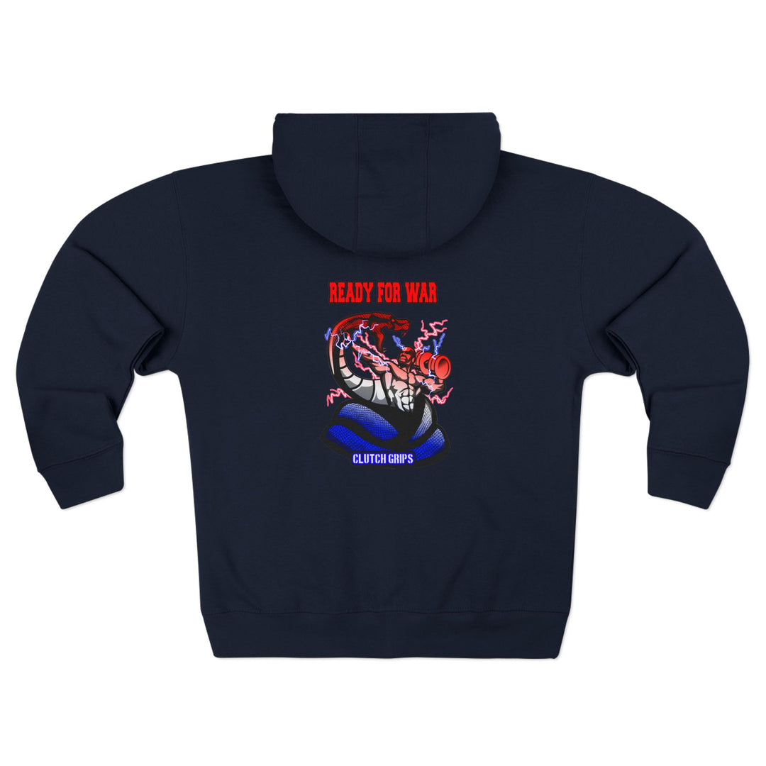 MAC VS SNAKE RED WHITE BLUE FADE /READY FOR WAR ZIP UP