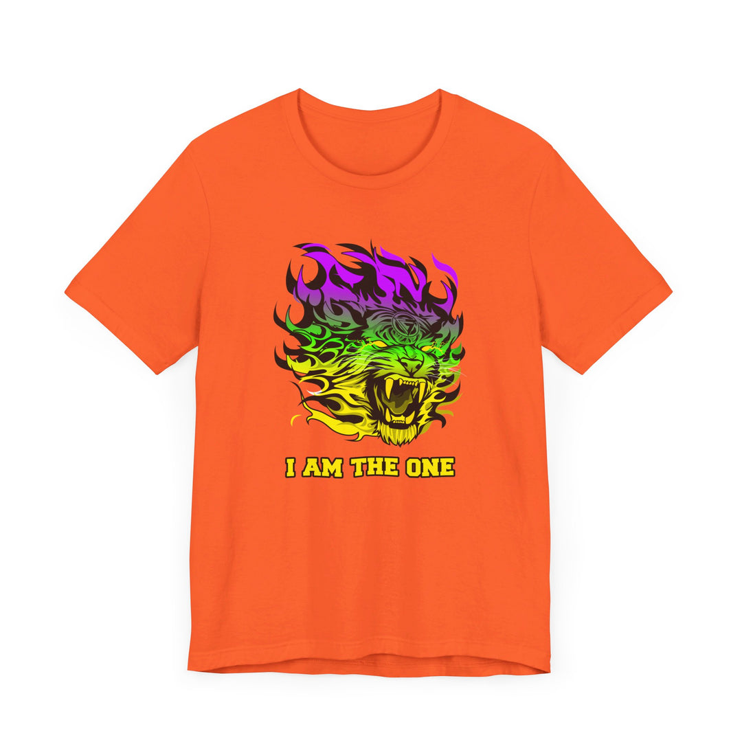 TIGER FLAME YELLOW GREEN PURPLE FADE/I AM THE ONE