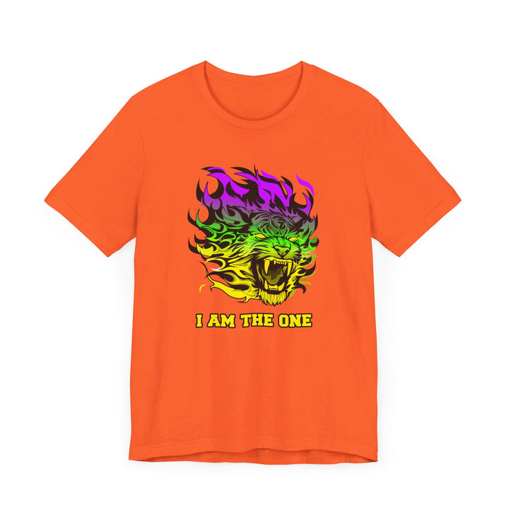 TIGER FLAME YELLOW GREEN PURPLE FADE/I AM THE ONE