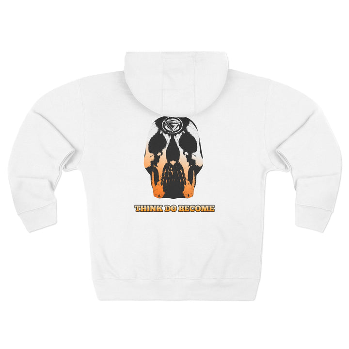 CG SKULL ORANGE WHITE FADE  /THINK DO BECOME ZIP UP