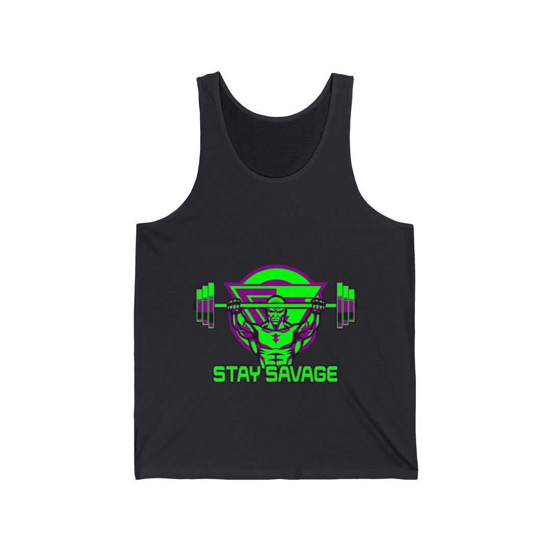 ENTER THE MAC PURPLE GREEN TANK/STAY SAVAGE