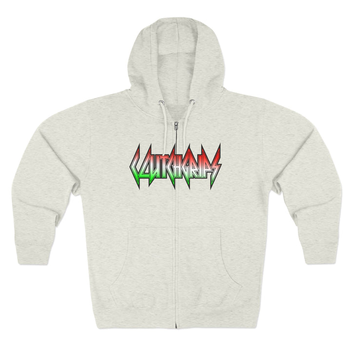 CG APE VS ZILLA RED WHITE GREEN FADE /DONT BE A BITCH ZIP UP