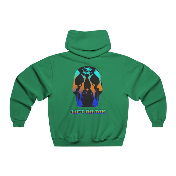SKULLATOR-BLUE ORANGE AQUA FADE/LIFT OR DIE