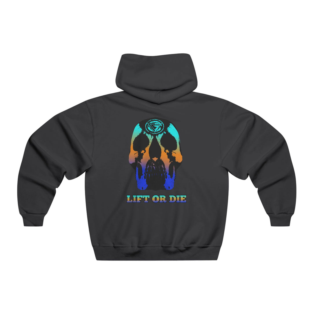 SKULLATOR-BLUE ORANGE AQUA FADE/LIFT OR DIE