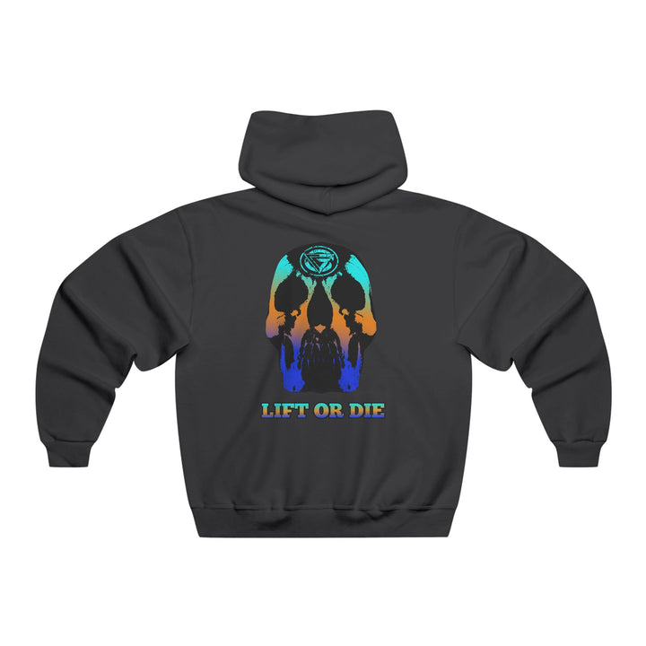 SKULLATOR-BLUE ORANGE AQUA FADE/LIFT OR DIE