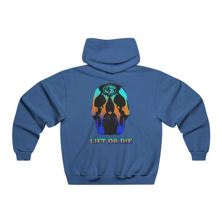 SKULLATOR-BLUE ORANGE AQUA FADE/LIFT OR DIE
