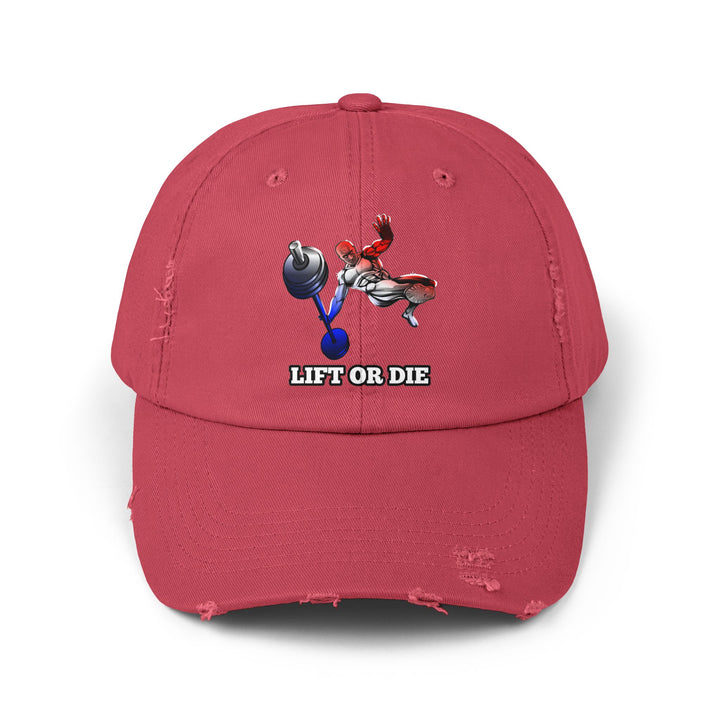 CG MAC JUMP RED WHITE BLUE FADE /LIFT OR DIE CAP