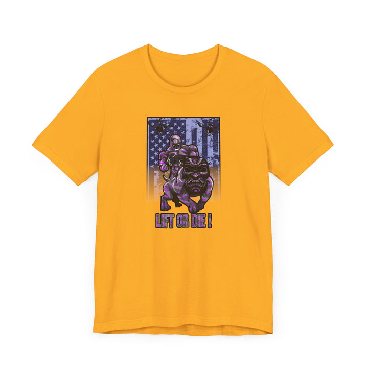 ANGRY DOG PURPLE CAMO FLAG/LIFT OR DIE
