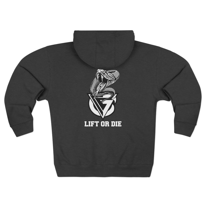 WICKED VIPER BLACK WHITE /LIFT OR DIE ZIP UP