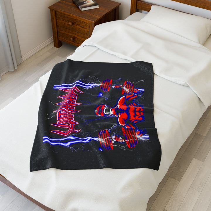 RIDE THE LIGHTNING RED BLUE /CLUTCHGRIPS BLANKET