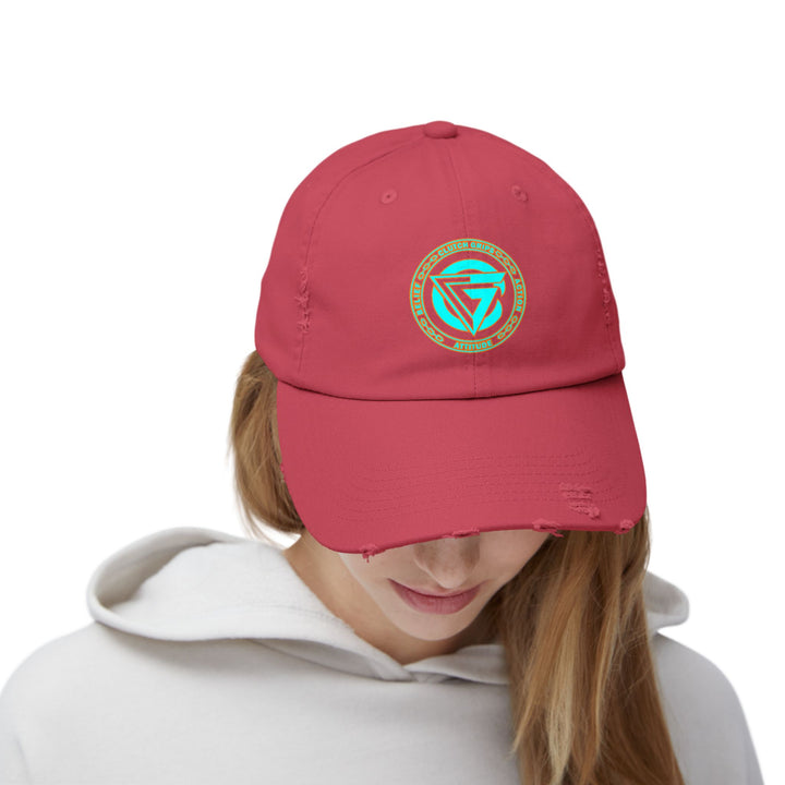 CG LOGO MIAMI AQUA /DISTRESSED CAP